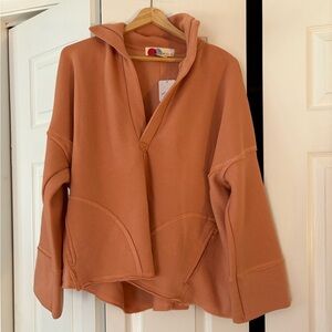 Free People Beach casual peach sweatshirt XS